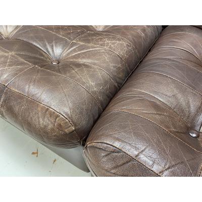de Sede 1970 s Leather Sofa Denmark