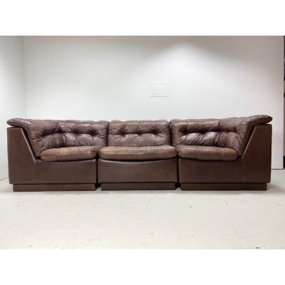 de Sede 1970 s Leather Sofa Denmark