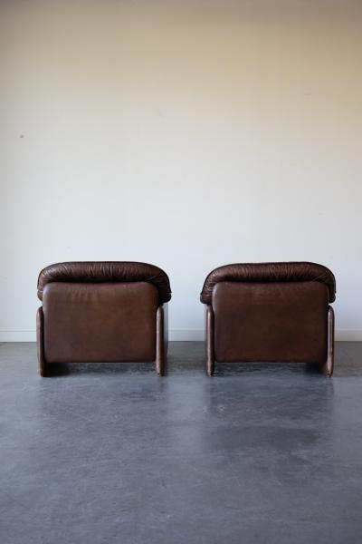  de Sede DS 16 Leather Lounge Chairs by De Sede