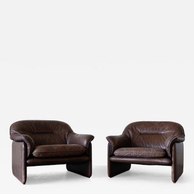  de Sede DS 16 Leather Lounge Chairs by De Sede