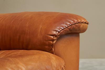  de Sede De Sede DS 101 Lounge Chair in Patinated Cognac Leather 1970s