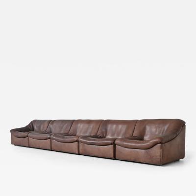  de Sede De Sede DS 46 modular sofa brown buffalo leather Switzerland 1960