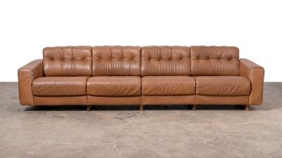  de Sede De Sede Four seat Sofa Model DS 40 Switzerland 1970s