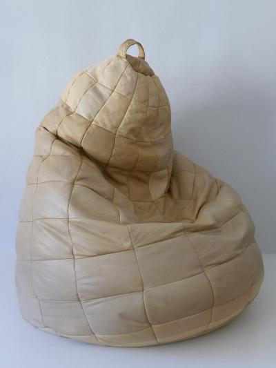  de Sede De Sede Patchwork Leather Beanbag or Ottoman Switzerland 1970s