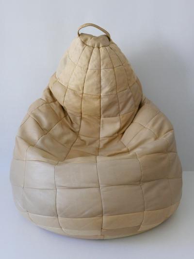  de Sede De Sede Patchwork Leather Beanbag or Ottoman Switzerland 1970s