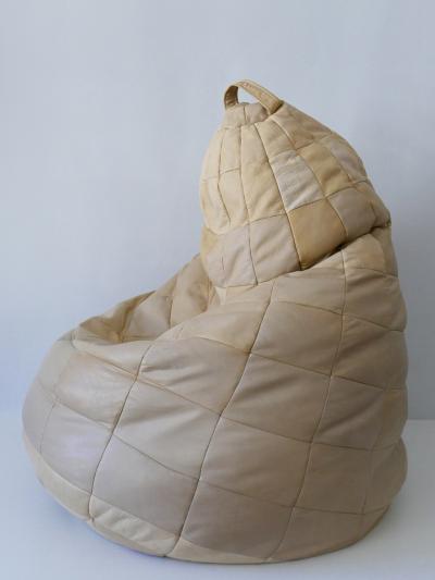 de Sede De Sede Patchwork Leather Beanbag or Ottoman Switzerland 1970s