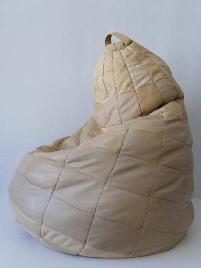  de Sede De Sede Patchwork Leather Beanbag or Ottoman Switzerland 1970s