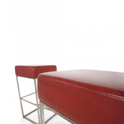  de Sede De Sede set of 3 DS 218 55 leather bar stools by Paolo Piva 2000