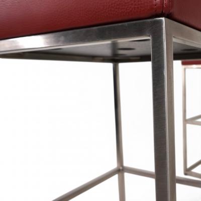  de Sede De Sede set of 3 DS 218 55 leather bar stools by Paolo Piva 2000