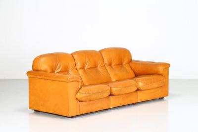  de Sede DeSede Leather Sofa