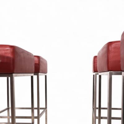  de Sede Set of 6 De Sede DS 218 55 bar stools by Paolo Piva 2000