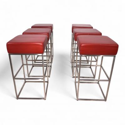  de Sede Set of 6 De Sede DS 218 55 bar stools by Paolo Piva 2000
