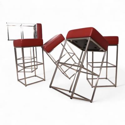  de Sede Set of 6 De Sede DS 218 55 bar stools by Paolo Piva 2000