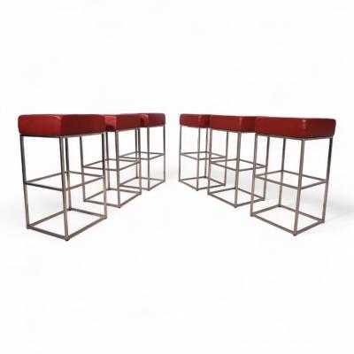  de Sede Set of 6 De Sede DS 218 55 bar stools by Paolo Piva 2000