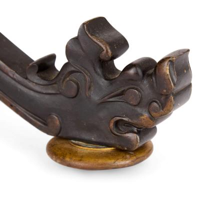  douard Li vre Antique pair of French Japonisme bronze and marble gueridons