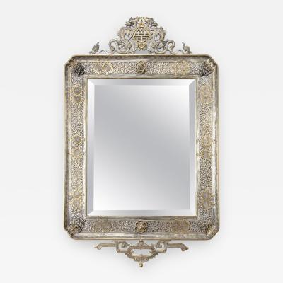  douard Li vre French Japonisme Gilt and Silvered Bronze Wall Mirror by Edouard Lievre