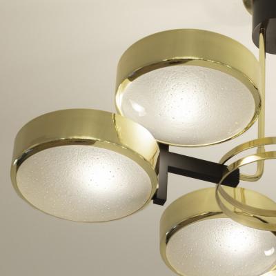  form A Eclissi Grande Ceiling Light Murano Glass Version