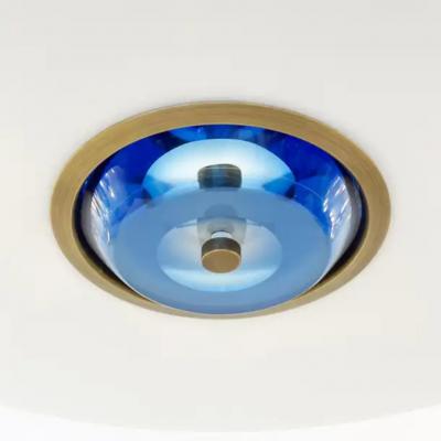  form A Iris Ceiling Light by Gaspare Asaro Satin Brass Finish