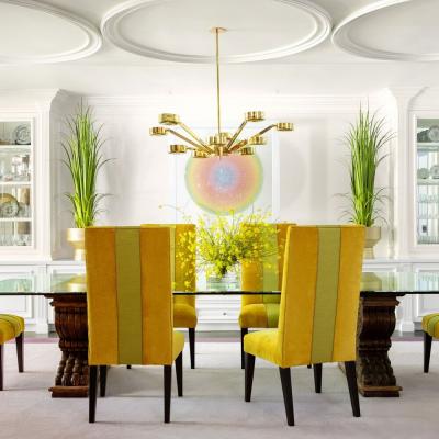  form A Oculus Articulating Ceiling Light Oval Version with Carved Glass