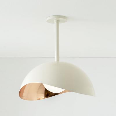  form A Perla Grande Ceiling Light Copper Interior and Enamel Exterior