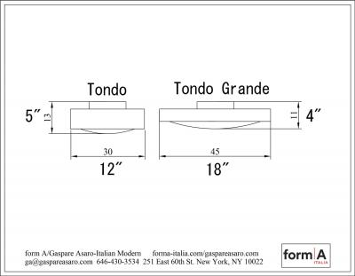  form A Tondo Flush Mount