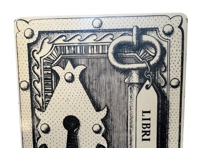  fornasetti Piero Fornasetti Libri Proibiti Bookends Italy 1950