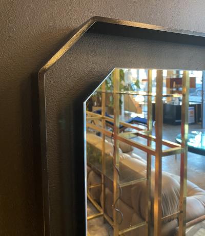  ma 39 MA 39s Iron floating and Brass Square Mirror 21st Century Italy
