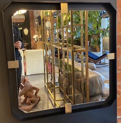  ma 39 MA 39s Iron floating and Brass Square Mirror 21st Century Italy