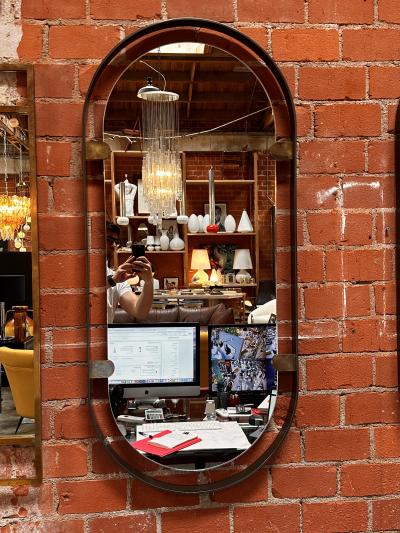  ma 39 MA39 Oval Wall Mirror Italy 21st Century