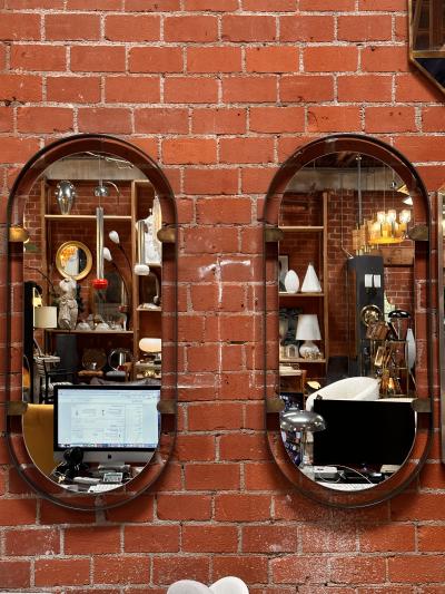  ma 39 MA39 Oval Wall Mirror Italy 21st Century