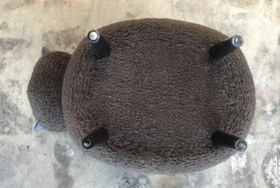  ma 39 Ma39 Pouf in Carved Wood Dark Brown Sheep Italy 21st Century
