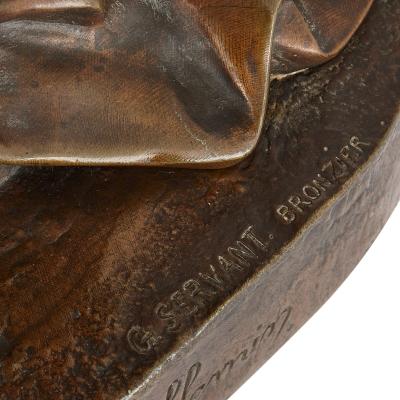  mile Coriolan Hippolyte Guillemin Orientalist bronze group of Biblical subject by Guillemin