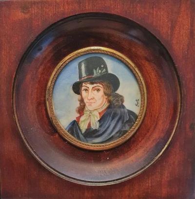  mile Gall 52 miniature porcelain painting french mile Gall 