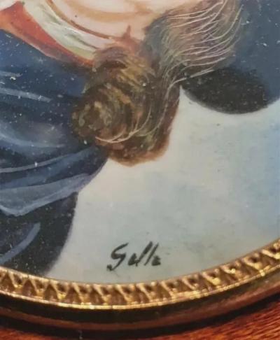  mile Gall 52 miniature porcelain painting french mile Gall 