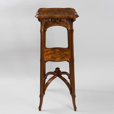  mile Gall A French Art Nouveau Wooden Pedestal by Emile Gall 