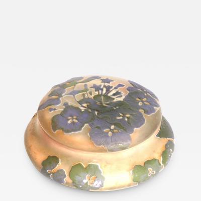  mile Gall Emile Galle Hydrangea Cameo Covered Dish