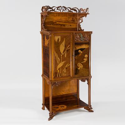  mile Gall French Art Nouveau Cabinet by Emile Gall 