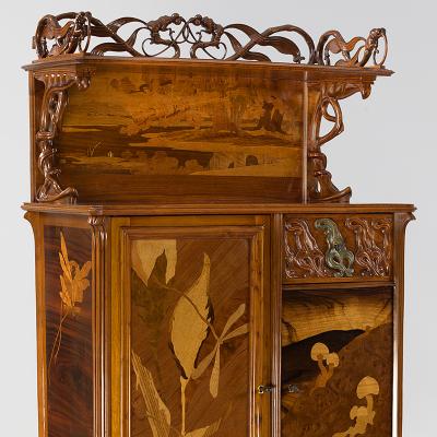  mile Gall French Art Nouveau Cabinet by Emile Gall 