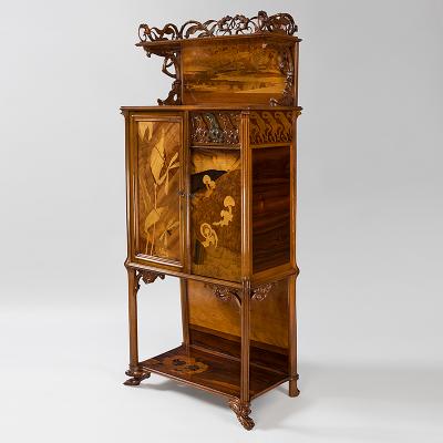  mile Gall French Art Nouveau Cabinet by Emile Gall 