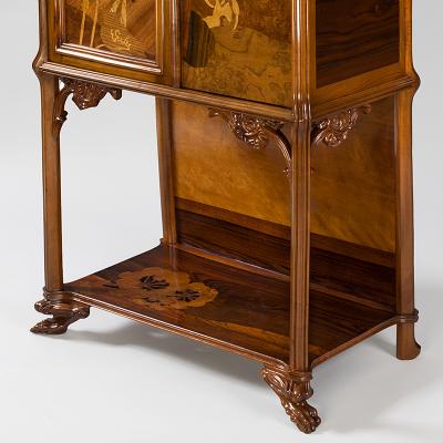  mile Gall French Art Nouveau Cabinet by Emile Gall 