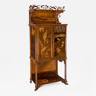  mile Gall French Art Nouveau Cabinet by Emile Gall 