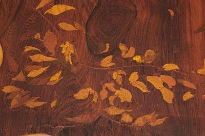  mile Gall French Art Nouveau game table by Emile Galle