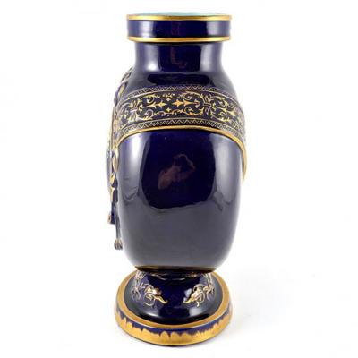  mile Gall Pottery Vase Emile Galle France 19th Century