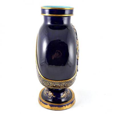  mile Gall Pottery Vase Emile Galle France 19th Century
