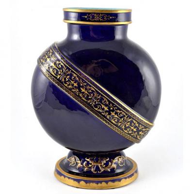 mile Gall Pottery Vase Emile Galle France 19th Century