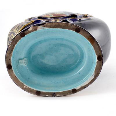  mile Gall Pottery Vase Emile Galle France 19th Century
