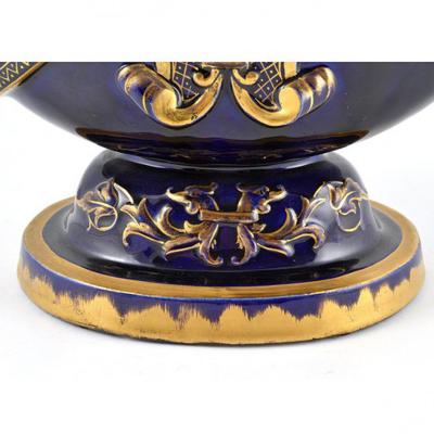  mile Gall Pottery Vase Emile Galle France 19th Century