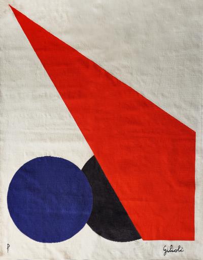  mile Gilioli Handwoven modern tapestry by mile Gilioli Abstract Geometry