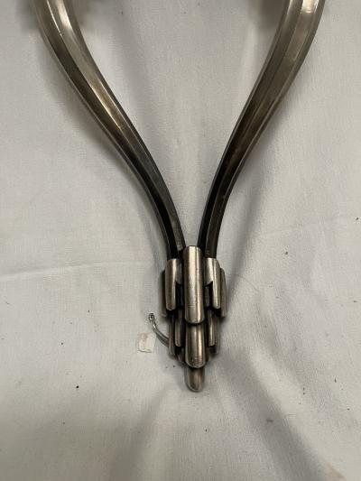  mile Jacques Ruhlmann 1925s bronze sconces in the style of Emile Jacques Ruhlmann