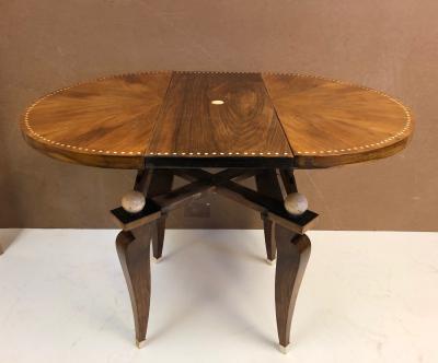  mile Jacques Ruhlmann 1930s French Art Deco Adjustable Table